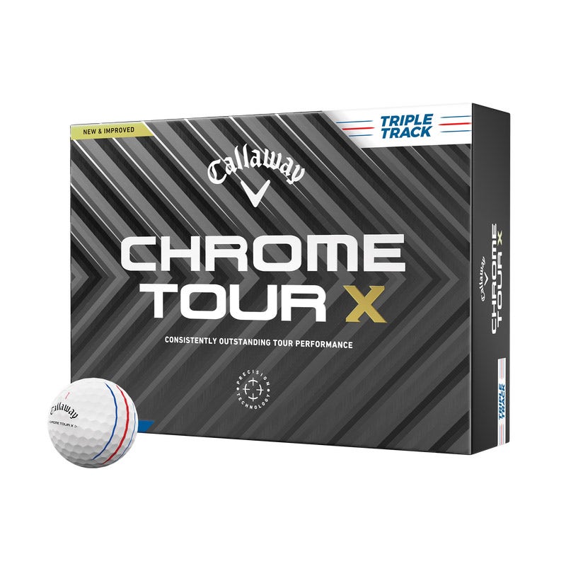 Callaway 2024 Chrome Tour X Triple Track Golf Balls 12pk - White