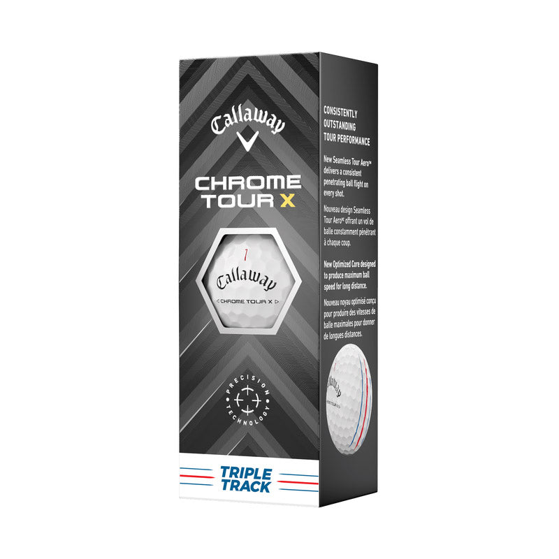 Callaway 2024 Chrome Tour X Triple Track Golf Balls 12pk - White