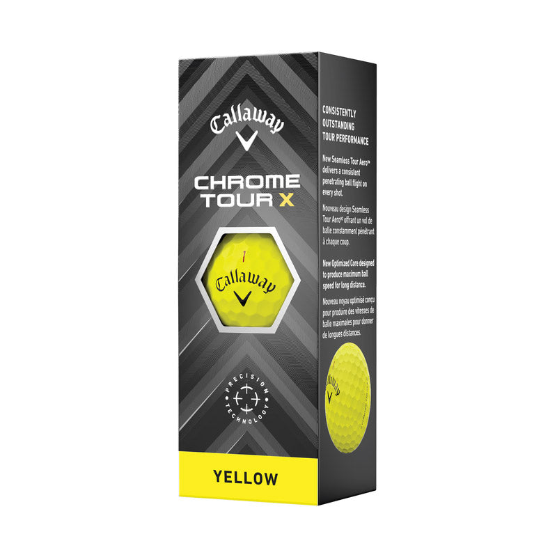 Callaway 2024 Chrome Tour X Golf Balls 12pk - Yellow