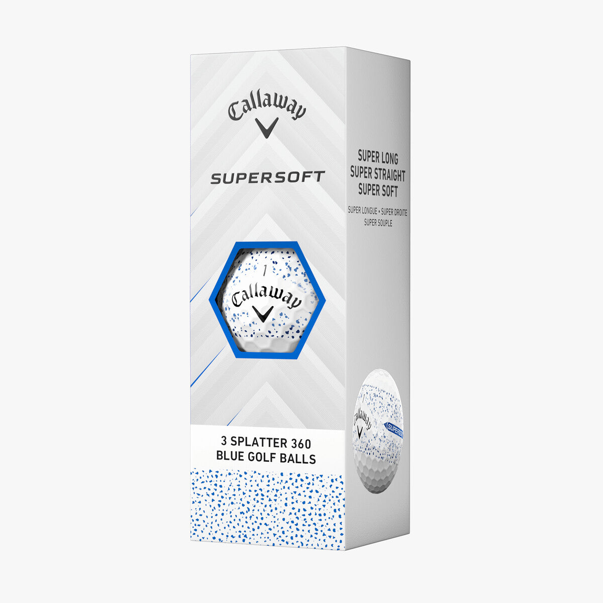 Callaway 2025 Supersoft Golf Balls 12pk - Blue Splatter