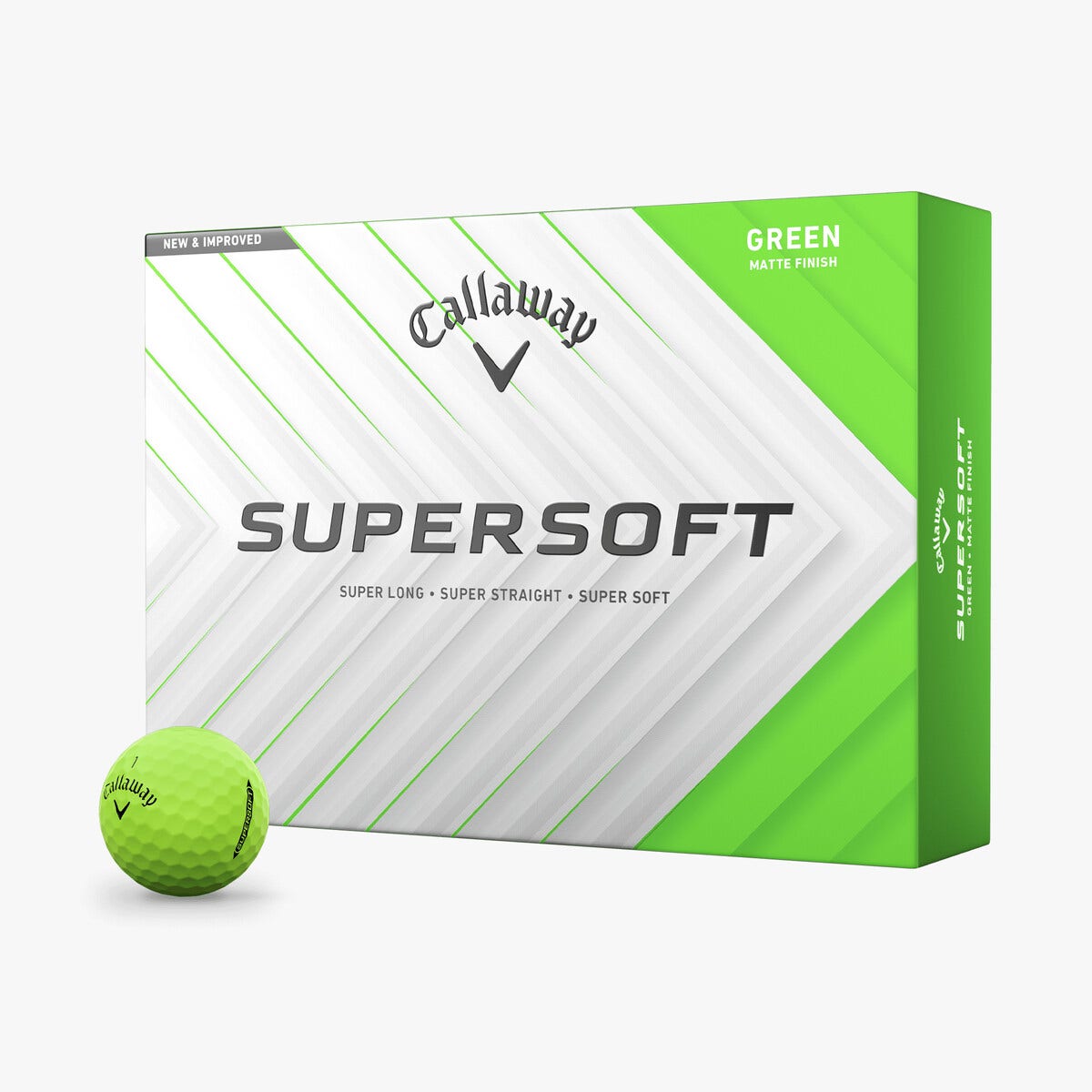 Callaway 2025 Supersoft Golf Balls 12pk - Green