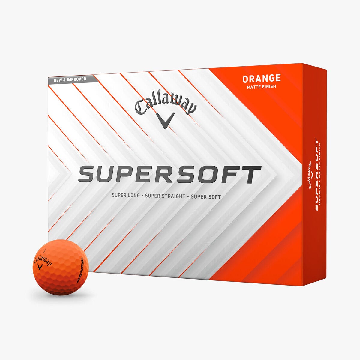 Callaway 2025 Supersoft Golf Balls 12pk - Orange