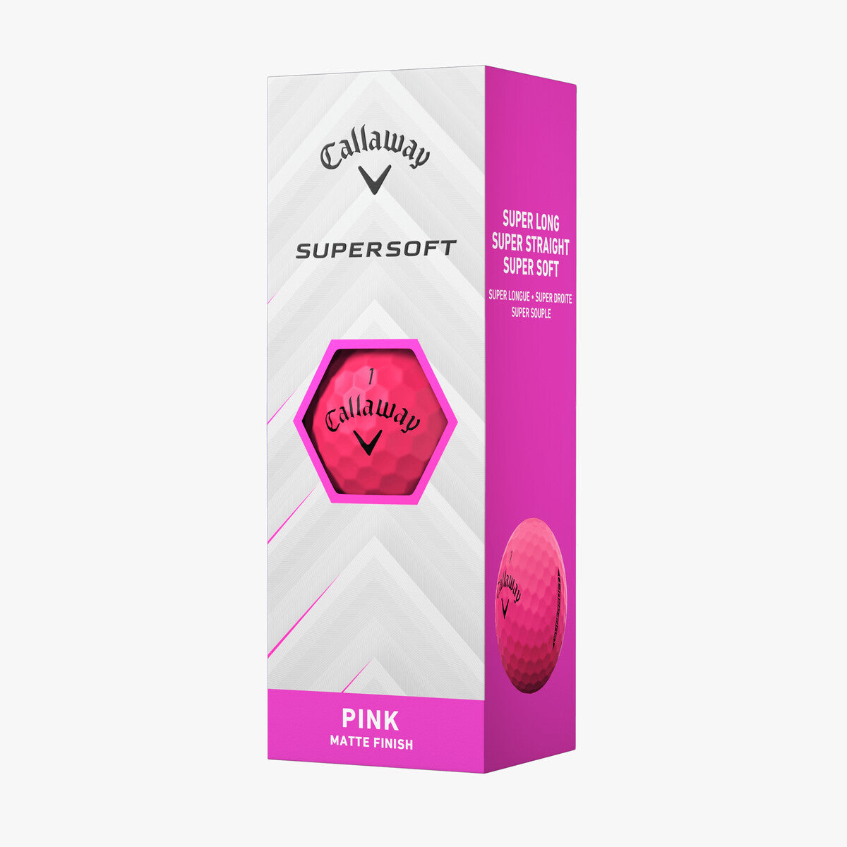 Callaway 2025 Supersoft Golf Balls 12pk - Pink