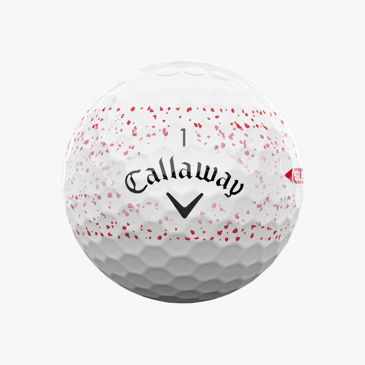 Callaway 2025 Supersoft Golf Balls 12pk - Red Splatter