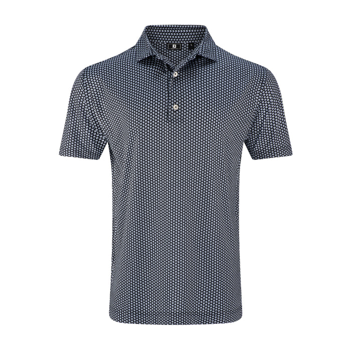 FOOTJOY MENS HOUNDSTOOTH GEO LISLE POLO