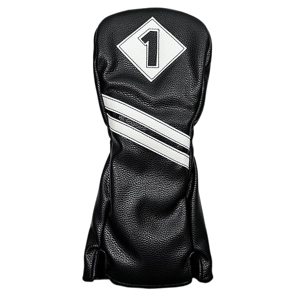 Golf Craft Vintage Driver Headcover - Black/White