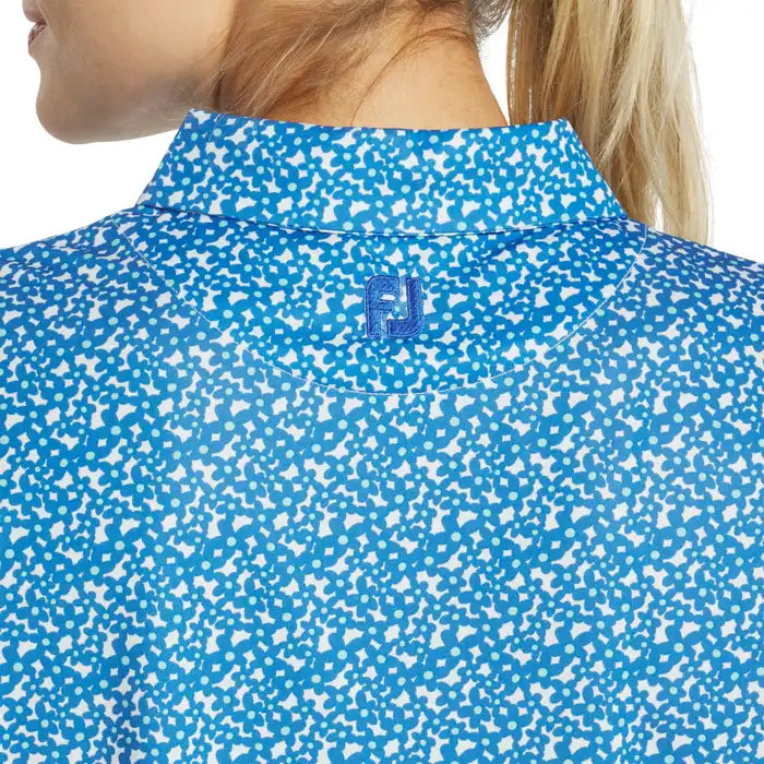 FOOTJOY WOMENS FLORAL PRINT POLO