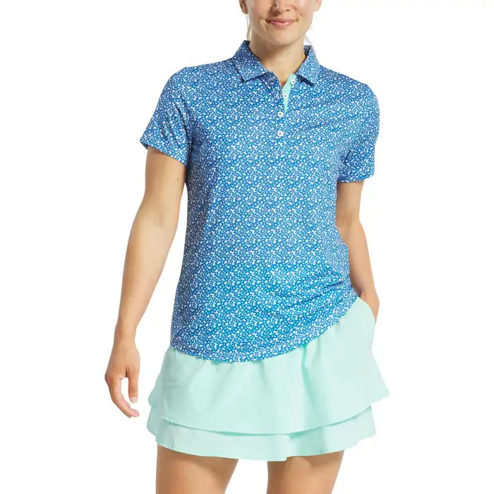FOOTJOY WOMENS FLORAL PRINT POLO