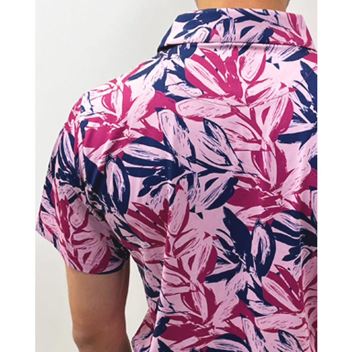 Pins & Aces Brushed Floral Polo