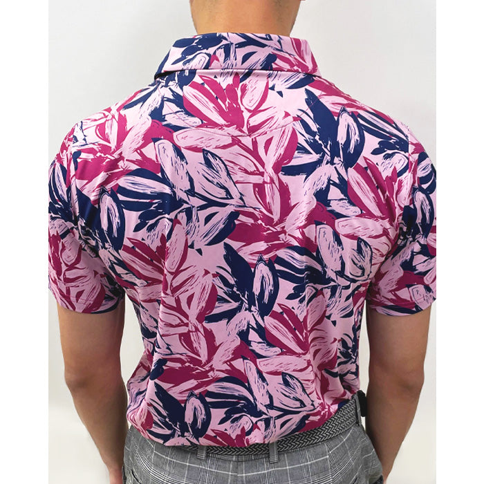 Pins & Aces Brushed Floral Polo