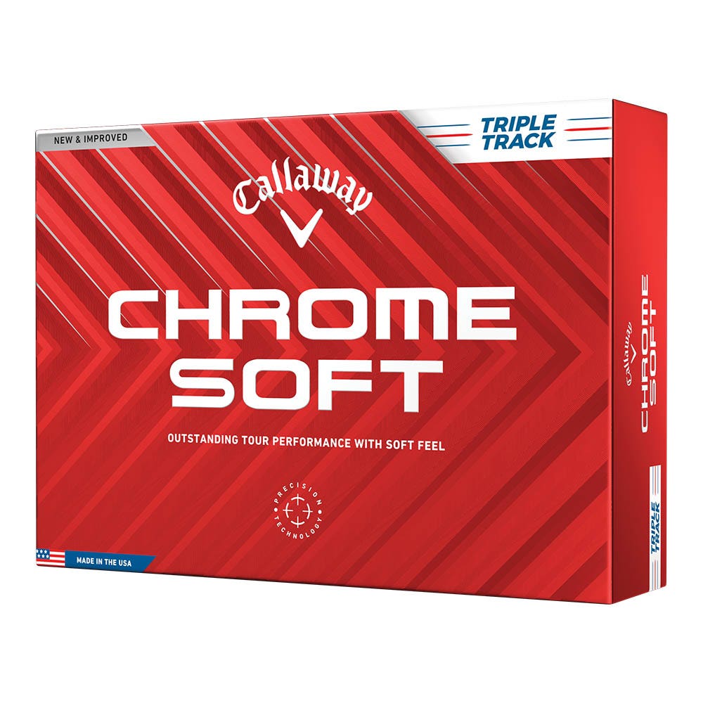 Callaway 2024 Chrome Soft Triple Track Golf Balls 12pk - White