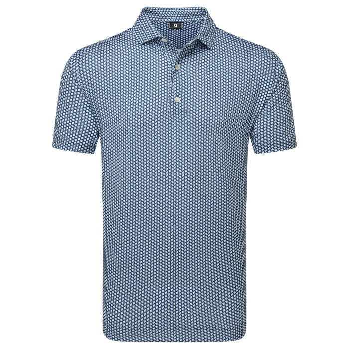 FOOTJOY MENS HOUNDSTOOTH GEO LISLE POLO