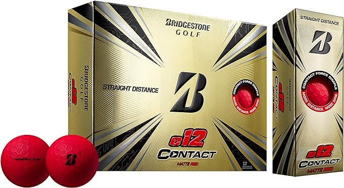 Bridgestone 2023 E12 Contact Golf Balls 12pk - Red