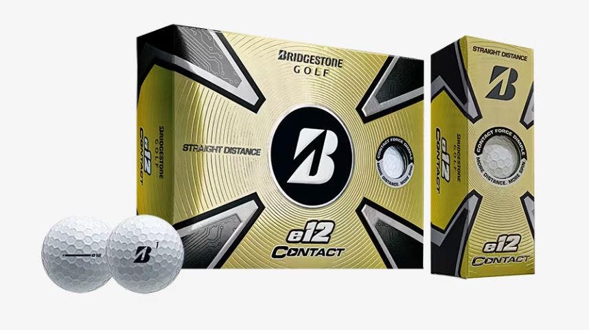 Bridgestone 2023 E12 Contact Golf Balls - White