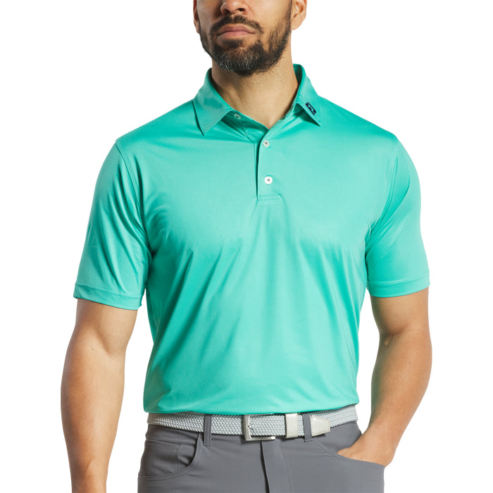 FOOTJOY MENS TONAL DOT PRINT LISLE POLO