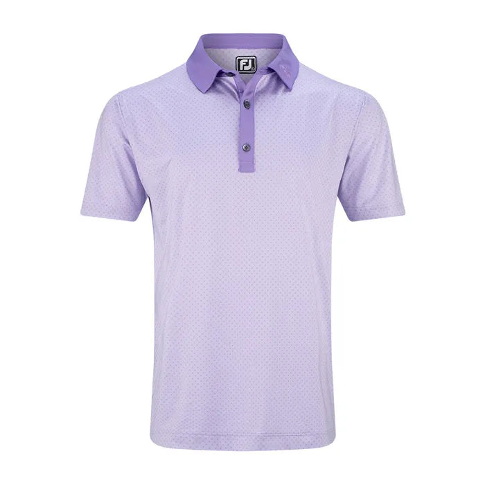 FOOTJOY MENS LISLE MICROFLOWER POLO