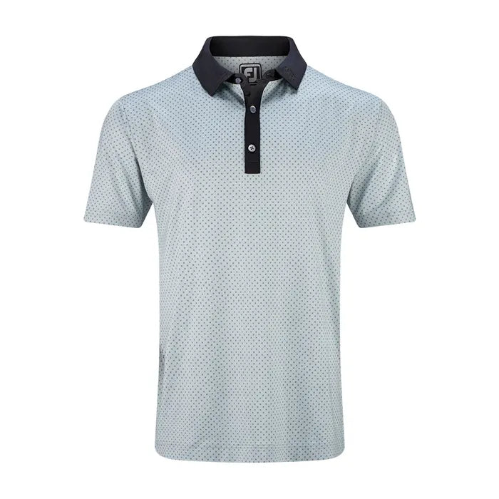 FOOTJOY MENS LISLE MICROFLOWER POLO