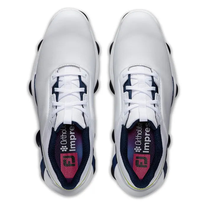 FootJoy 2024 Tour Alpha Golf Shoes - White/Navy/Lime