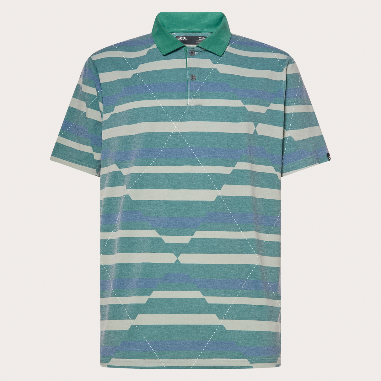 Oakley Fractured Argyle Polo - Hybrid Virdian