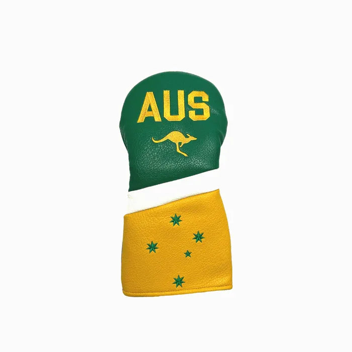 GolfCraft Australia Driver Cover - Green/Gold