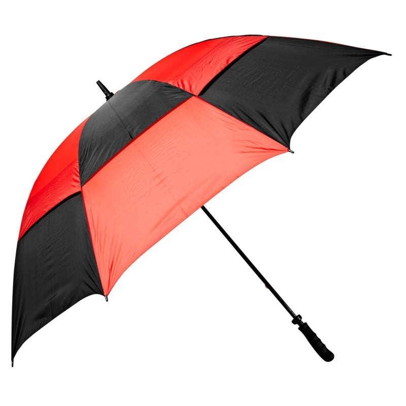 Golf Craft 68" Windbuster Umbrella - Black/Red