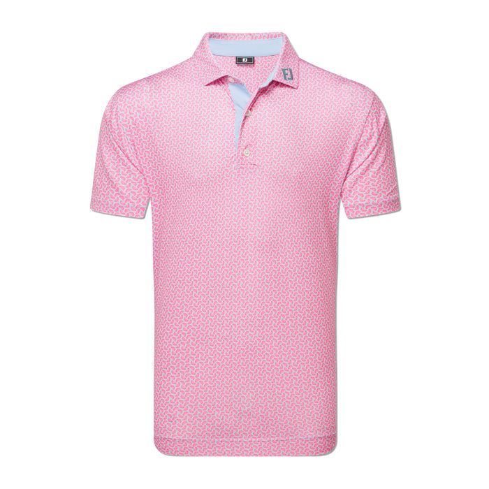 FOOTJOY MENS CITRUS PRINT LISLE POLO