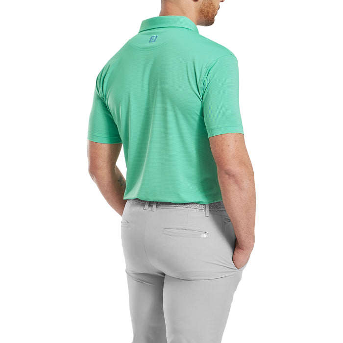 FOOTJOY MENS MICRO FDR STRIPE LISLE POLO