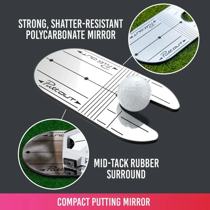Puttout Compact Putting Mirror