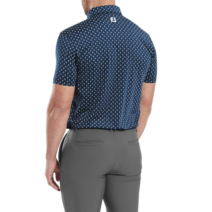 Footjoy Mens Flower Bud Foulard Polo