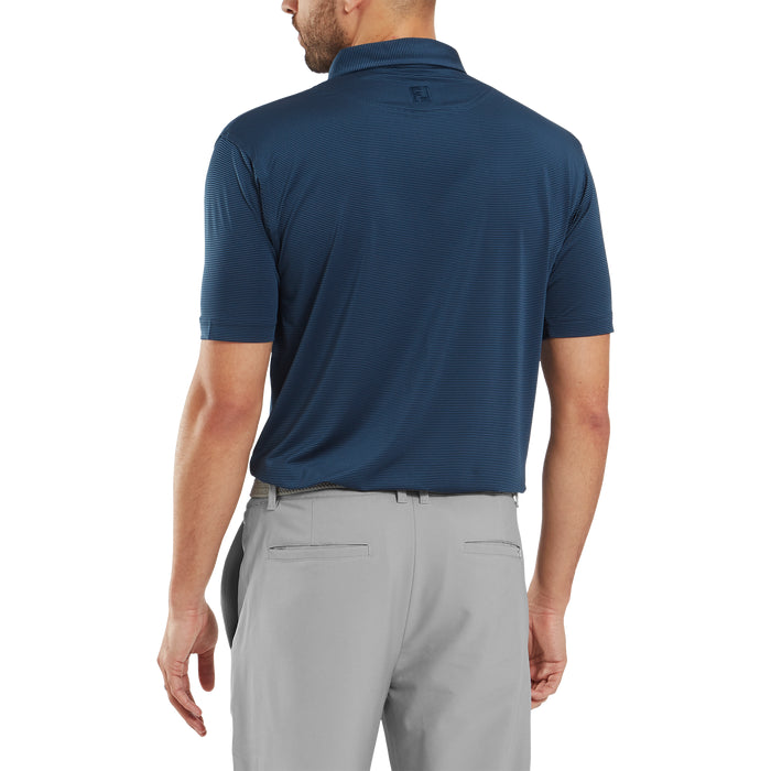 FOOTJOY MENS MICRO FDR STRIPE LISLE TONAL POLO