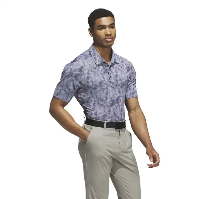 ADIDAS MENS ULTIMATE365 TEXTURED PRINT POLO