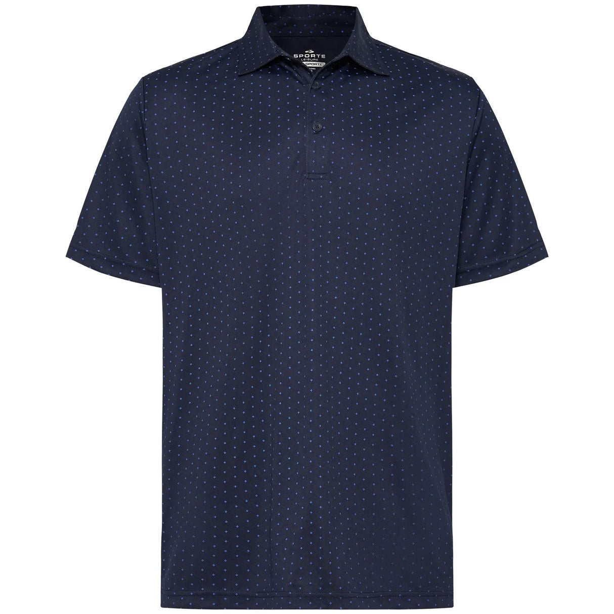 Sporte Leisure Mens Diamond Print Polo