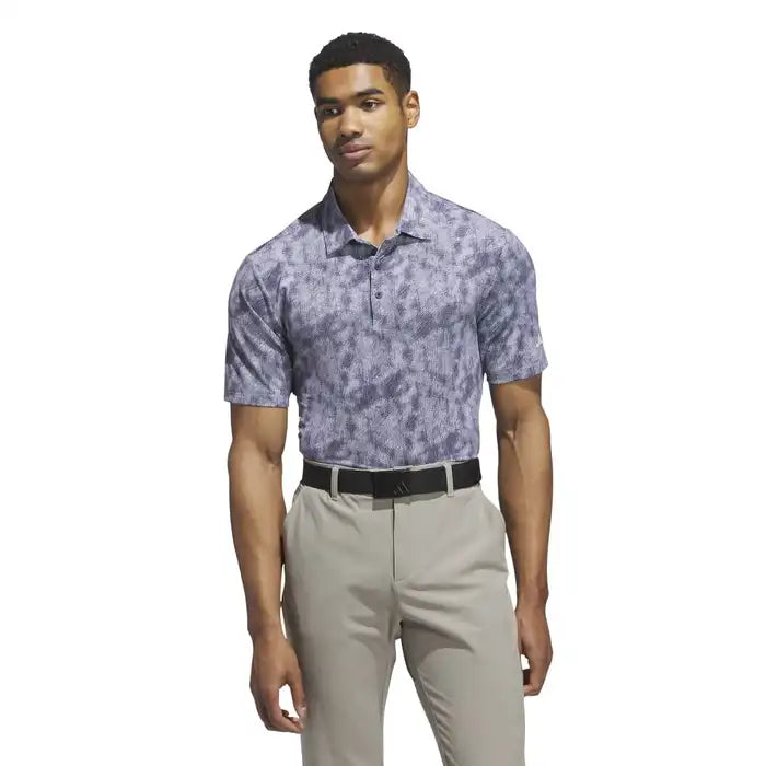 ADIDAS MENS ULTIMATE365 TEXTURED PRINT POLO