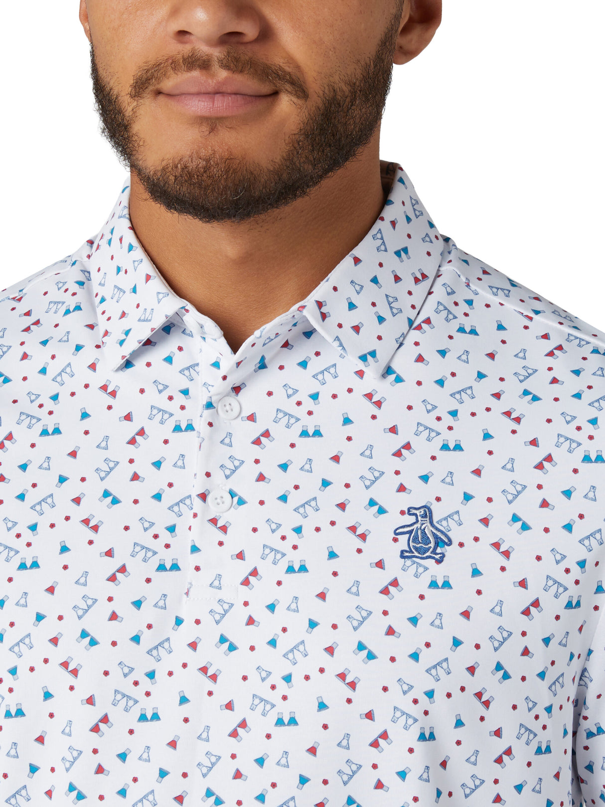 Original Penguin 19th Hole Sake-Tini Novelty Polo