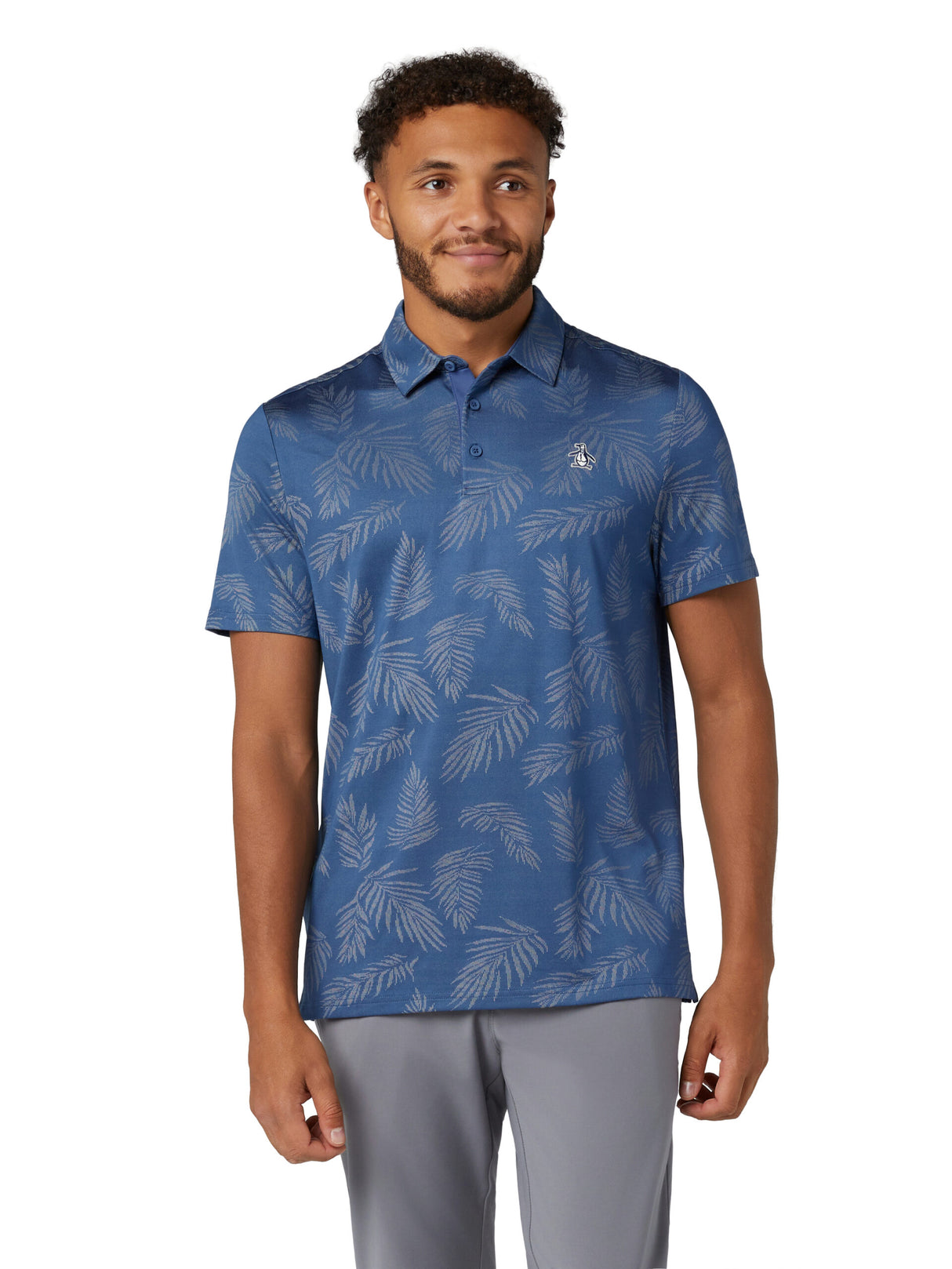 Original Penguin All Over YD Botanical Jacquard Polo