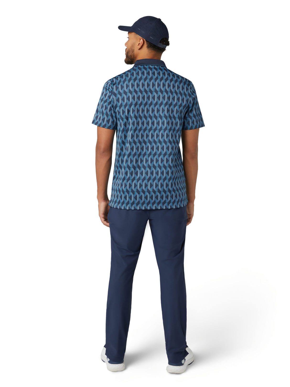 Original Penguin All Over YD Jacquard Colour Block Polo