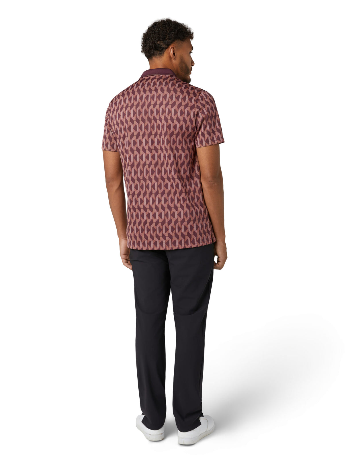 Original Penguin All Over YD Jacquard Colour Block Polo