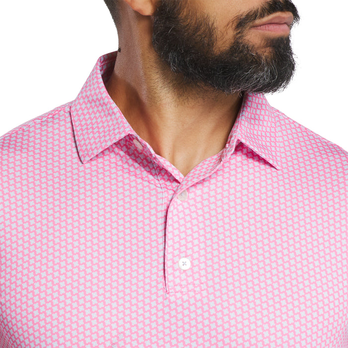 FOOTJOY MENS HOUNDSTOOTH GEO LISLE POLO