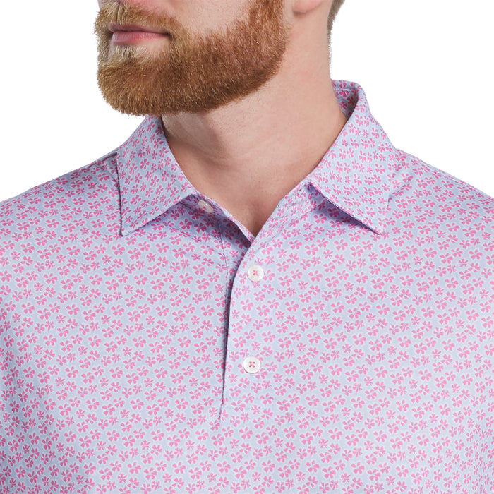 Footjoy Mens floral sketch print lisle polo