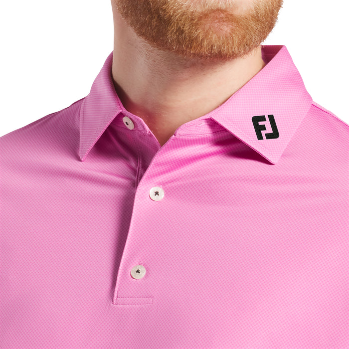 FOOTJOY MENS TONAL DOT PRINT LISLE POLO