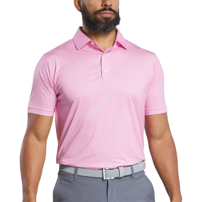 FOOTJOY MENS HOUNDSTOOTH GEO LISLE POLO
