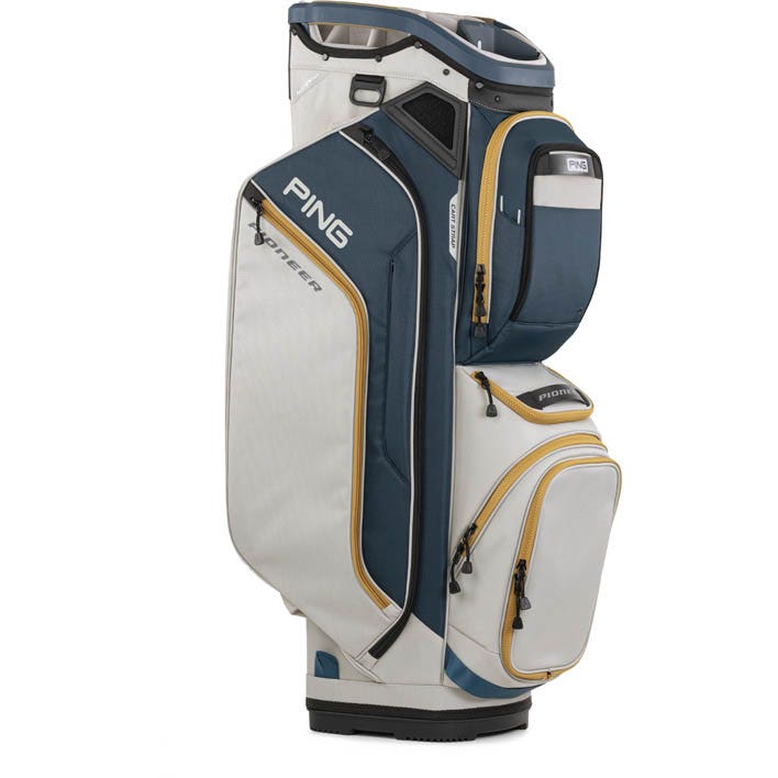 PING Pioneer 244 Cart Bag - Navy/Platinum/Gold