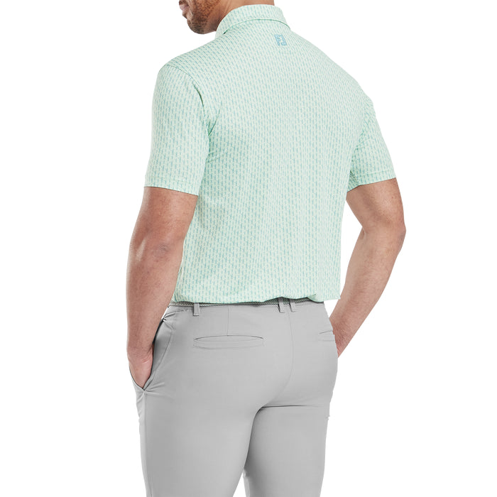 FOOTJOY MENS FIGURE PRINT LISLE POLO