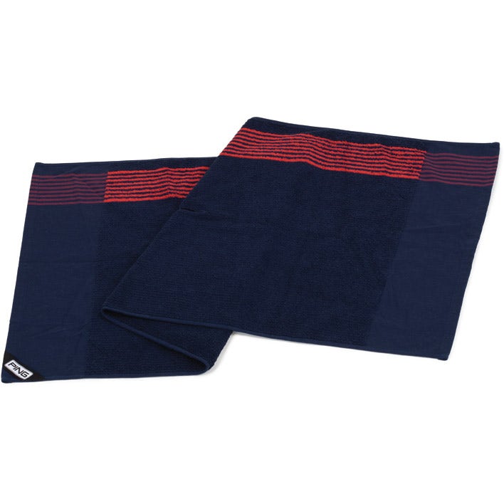 PING 214 Players Towel - Navy/Red/White