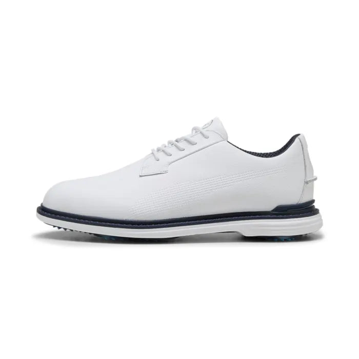 Puma Royale Golf Shoes - White/Deep Navy/Team Light Blue