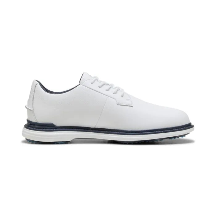 Puma Royale Golf Shoes - White/Deep Navy/Team Light Blue