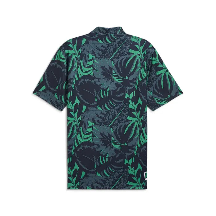 Puma X PTC Palm Glitch Polo - Deep Navy/Sparkling Green