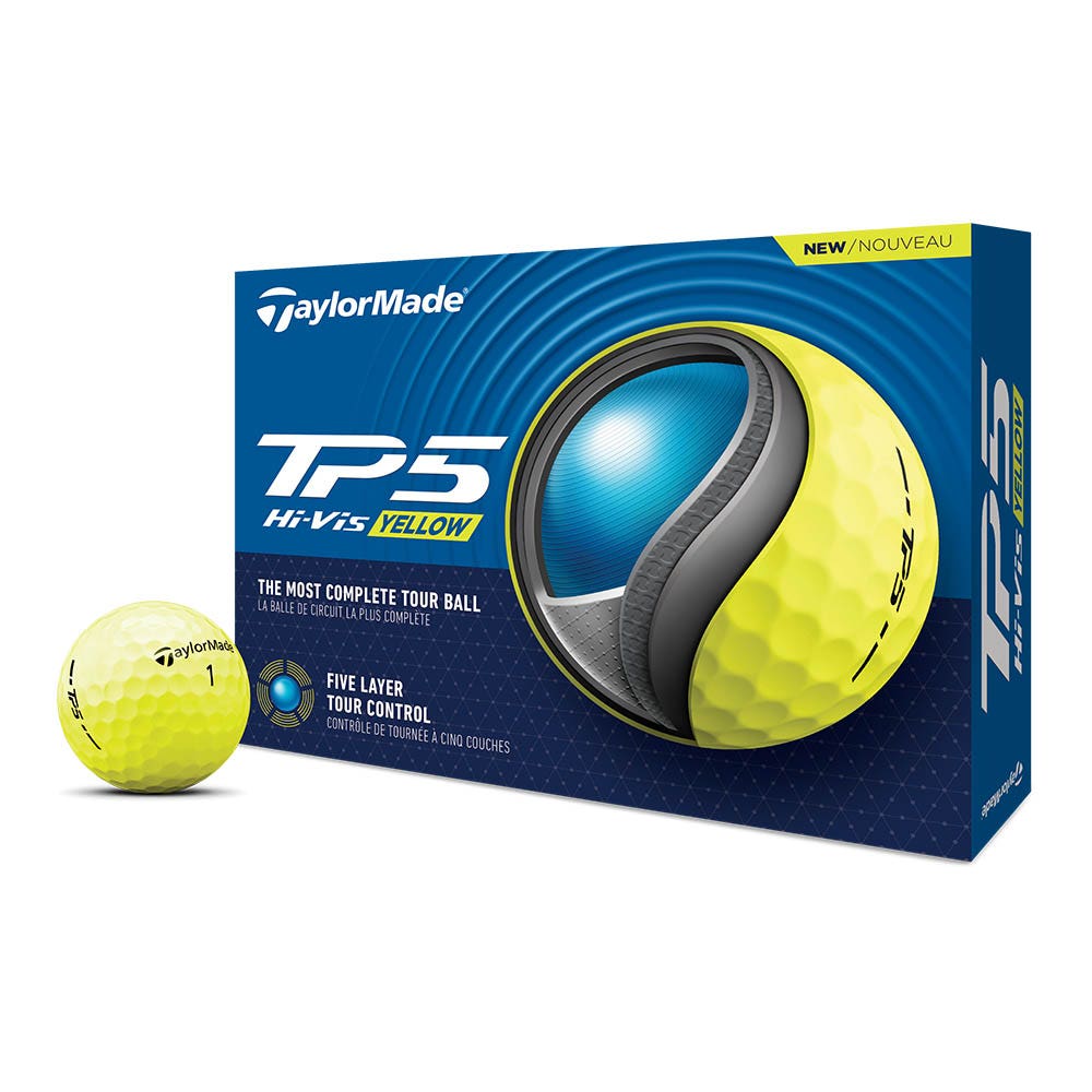 TaylorMade 2024 TP5 Golf Balls 12pk - Yellow
