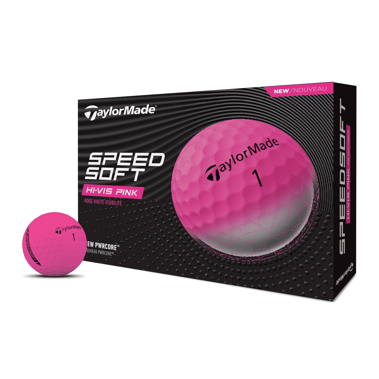 TaylorMade 2025 Speed Soft 12pk Golf Balls - Pink