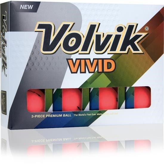 Volvik Vivid Golf Balls - Pink